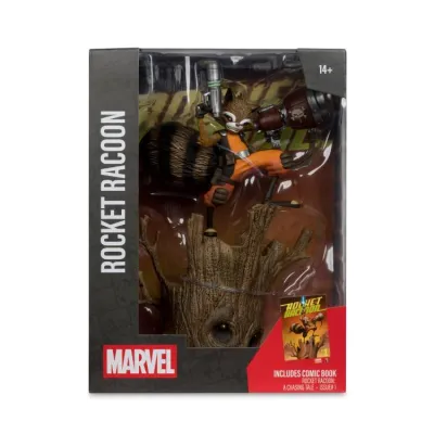** PRE-ORDER** McFarlane MARVEL Rocket Raccoon 1:6th Scale Collectible with Comic (A Chasing Tale #1) ** PRE-ORDER** McFarlane MARVEL Rocket Raccoon 1:6th Scale Collectible with Comic (A Chasing Tale #1)