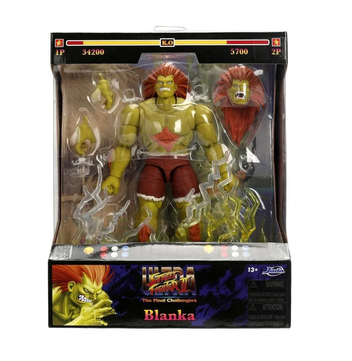 JADA TOYS Ultra Street Fighter II Blanka 6-Inch Action Figure