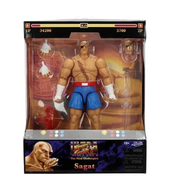 JADA TOYS Ultra Street Fighter II Sagat 6-Inch Action Figure JADA TOYS Ultra Street Fighter II Sagat 6-Inch Action Figure