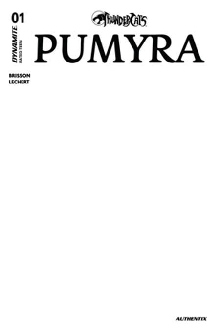 THUNDERCATS PUMYRA #1 CVR E BLANK AUTHENTIX VAR DYNAMITE COMICS (5th November 2025) THUNDERCATS PUMYRA #1 CVR E BLANK AUTHENTIX VAR DYNAMITE COMICS (5th November 2025)