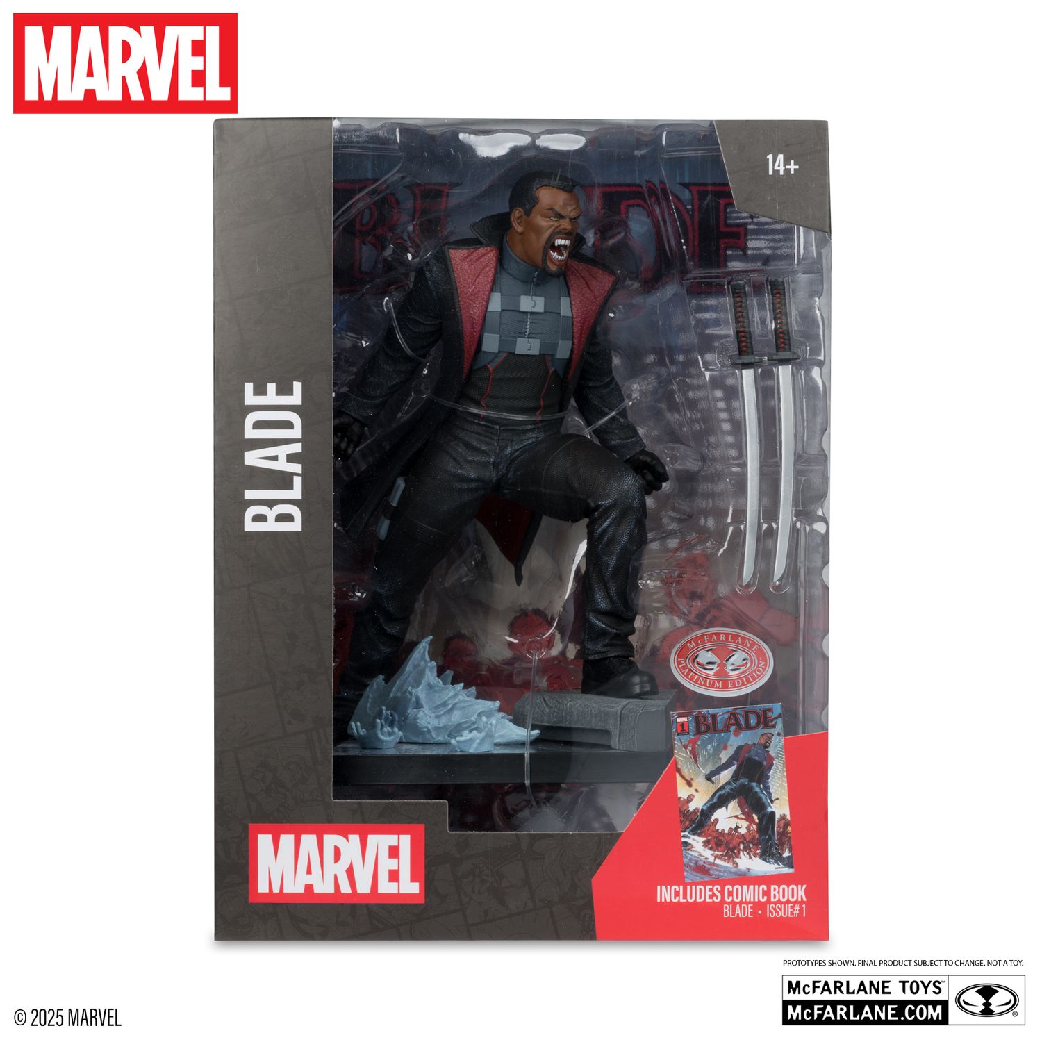 ** PRE-ORDER** McFarlane MARVEL Blade with Scene (Blade #1) 1:6th Scale Collectible with Comic ** PRE-ORDER** McFarlane MARVEL Blade with Scene (Blade #1) 1:6th Scale Collectible with Comic