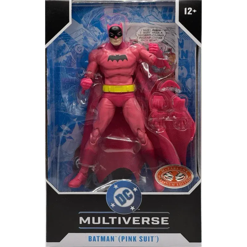 MCFARLANE TOYS 7" DC MULTIVERSE Batman ( Pink Suit ) Red Platinum Action Figure