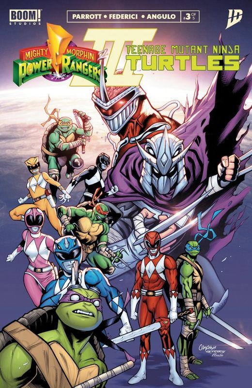 MMPR TMNT III #3 CVR J FOC REVEAL CHRIS CAMPANA VAR IDW COMICS (19th November 2025)