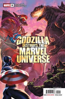 GODZILLA DESTROYS THE MARVEL UNIVERSE #5 CVR A MARK BROOKS MARVEL COMICS (19th November 2025)