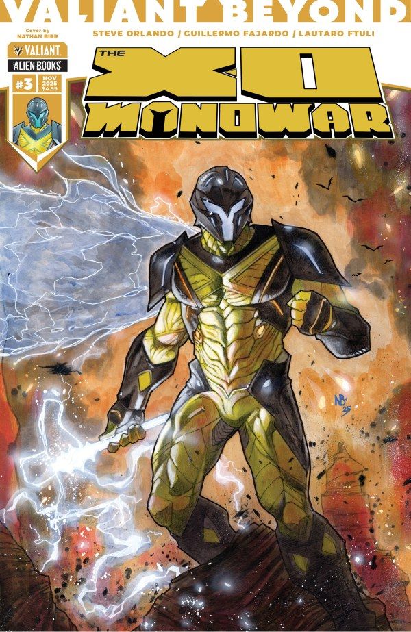 VALIANT BEYOND THE X-O MANOWAR #3 CVR A NATHAN BIRR VALIANT COMICS (26th November 2025) VALIANT BEYOND THE X-O MANOWAR #3 CVR A NATHAN BIRR VALIANT COMICS (26th November 2025)