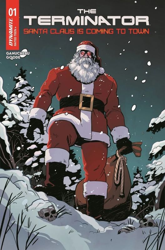 TERMINATOR SANTA CLAUS IS COMING TO TOWN #1 OS CVR D VAR DYNAMITE COMICS (3rd December 2025) TERMINATOR SANTA CLAUS IS COMING TO TOWN #1 OS CVR D VAR DYNAMITE COMICS (3rd December 2025)