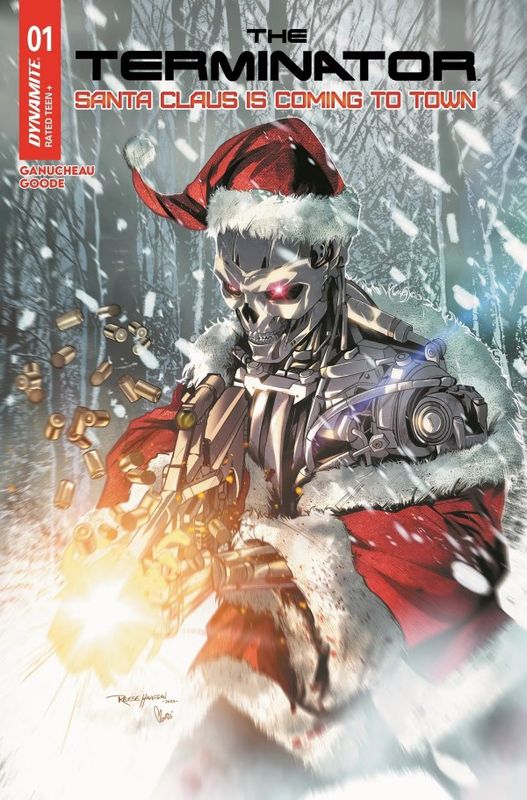 TERMINATOR SANTA CLAUS IS COMING TO TOWN #1 OS CVR C VAR DYNAMITE COMICS (3rd December 2025) TERMINATOR SANTA CLAUS IS COMING TO TOWN #1 OS CVR C VAR DYNAMITE COMICS (3rd December 2025)