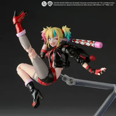 **PRE-ORDER** Kaiyodo Amazing Yamaguchi  Revoltech Suicide Squad Isekai NR082 Harley Quinn Action Figure