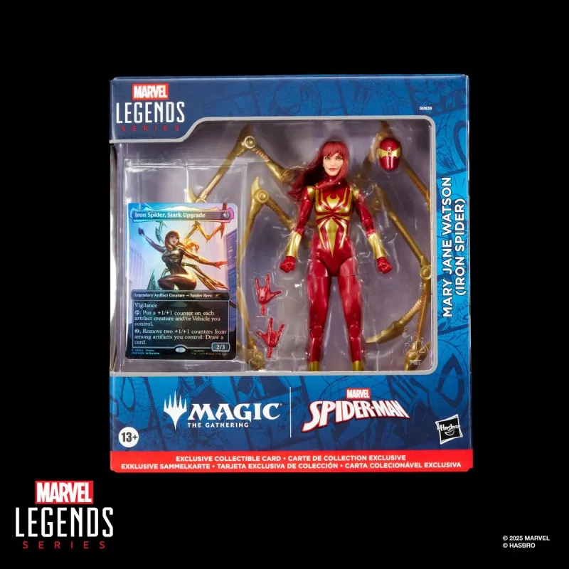 Marvel Legends 6" Spider-Man Magic: The Gathering Mary Jane Watson (Iron Spider)  Action Figure and Card