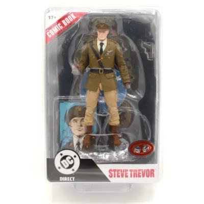 DC DIRECT COLLECTIBLES 7" PAGE PUNCHERS CLASSIC STEVE TREVOR ACTION FIGURE WITH COMIC (RED PLATINUM)