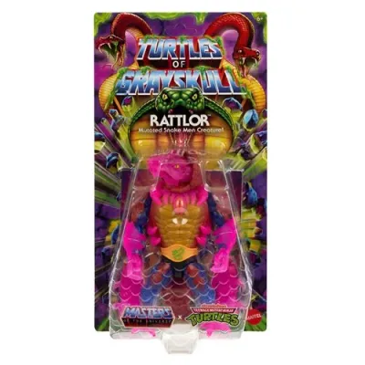 Masters of the Universe Origins Turtles of Grayskull Rattlor (New Version) Action Figure Masters of the Universe Origins Turtles of Grayskull Rattlor (New Version) Action Figure