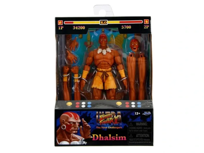 JADA TOYS Ultra Street Fighter II: The Final Challengers Dhalsim 6-Inch Action Figure