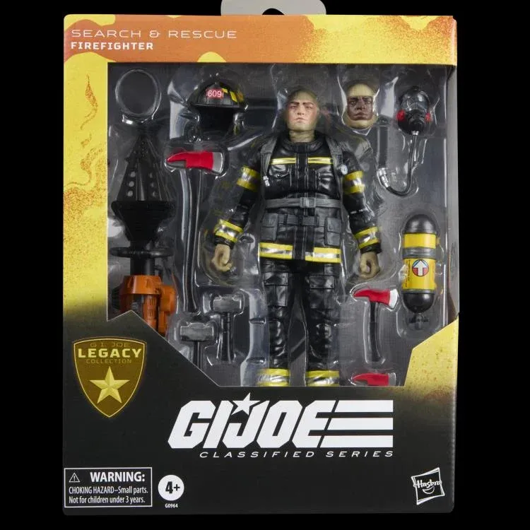 GI JOE Classified Series 6" Deluxe Legacy Collection Search & Rescue Firefighter