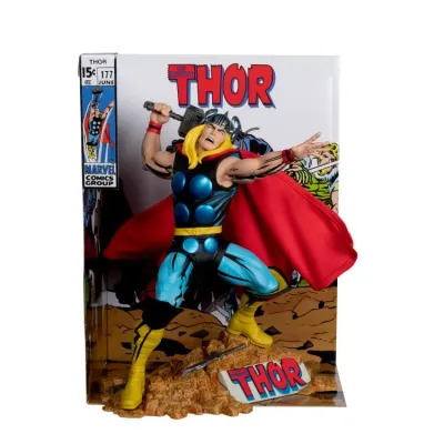 McFarlane MARVEL Thor 1:6th Scale Collectible with Scene & Comic (The Mighty Thor #177)
