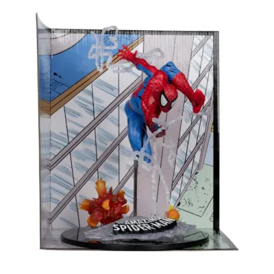 McFarlane MARVEL Spider-Man 1:10th Scale Collectible with Scene (The Amazing Spider-Man #302)