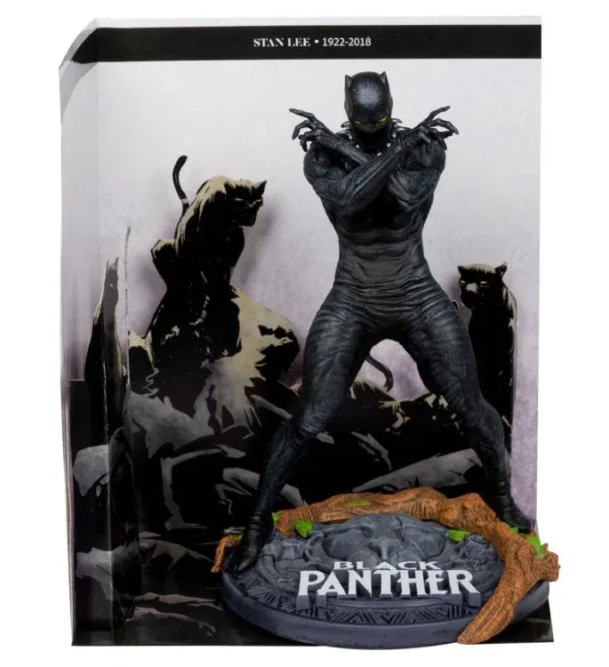 McFarlane MARVEL Black Panther 1:10th Scale Collectible with Scene (Marvel Knights #4)
