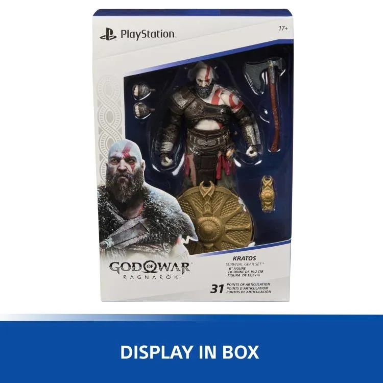 Spin Master Playstation God of War Ragnarok The Shapes Collection Kratos 6" Action Figure