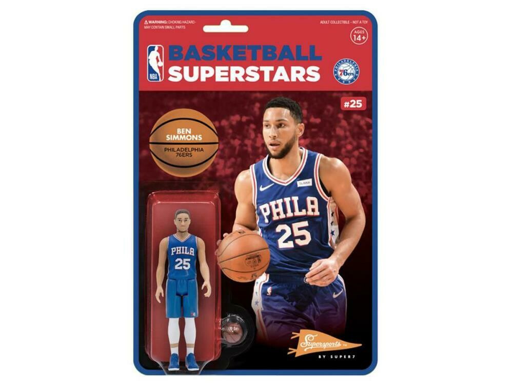 Super7 - NBA Basketball Superstars ReAction Ben Simmons (Philadelphia 76ers) Figure Super7 - NBA Basketball Superstars ReAction Ben Simmons (Philadelphia 76ers) Figure