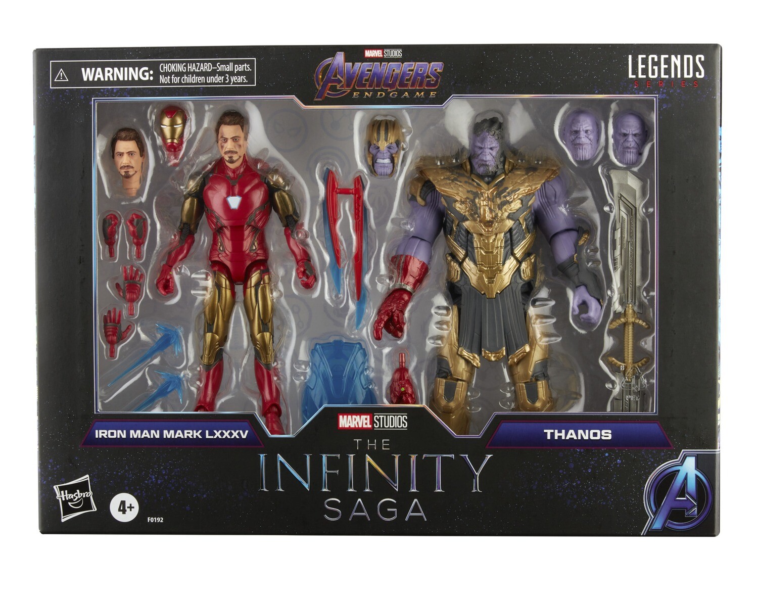 Marvel Legends 6 Marvel Legends 6" INFINITY SAGA: Iron Man Mark 85 vs. Thanos 2-Pack