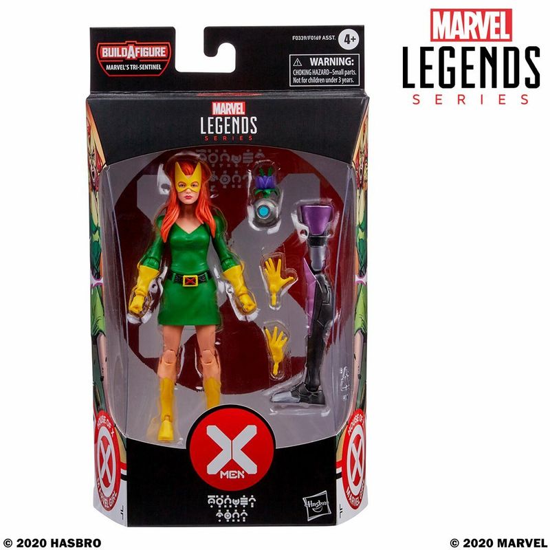 Marvel Legends 6" X-Men House of X Wave 1 Jean Grey Marvel Girl (Tri Sentinel BAF)