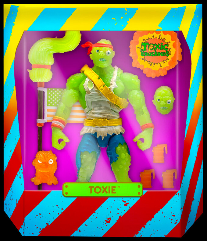 Super7 Toxic Crusaders ULTIMATES Action Figure Toxie (RADIOACTIVE RED RAGE)