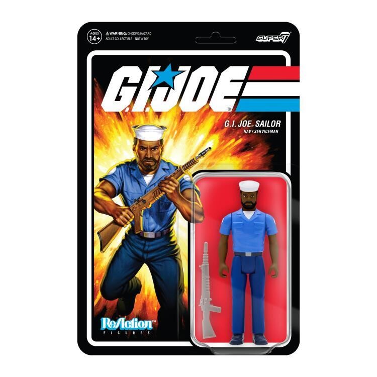 Super7 - G.I. Joe ReAction Blueshirt Sailor with Beard (Brown)