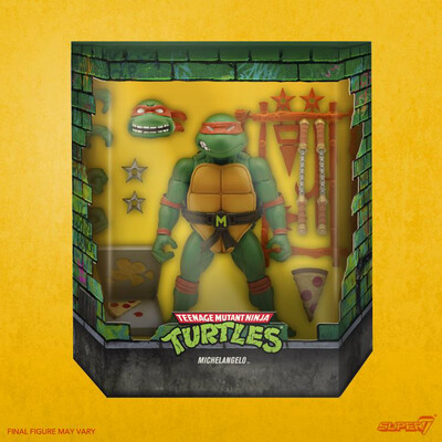 Super7 TMNT Wave 3 Ultimate  MICHELANGELO Figure (Teenage Mutant Ninja Turtles)