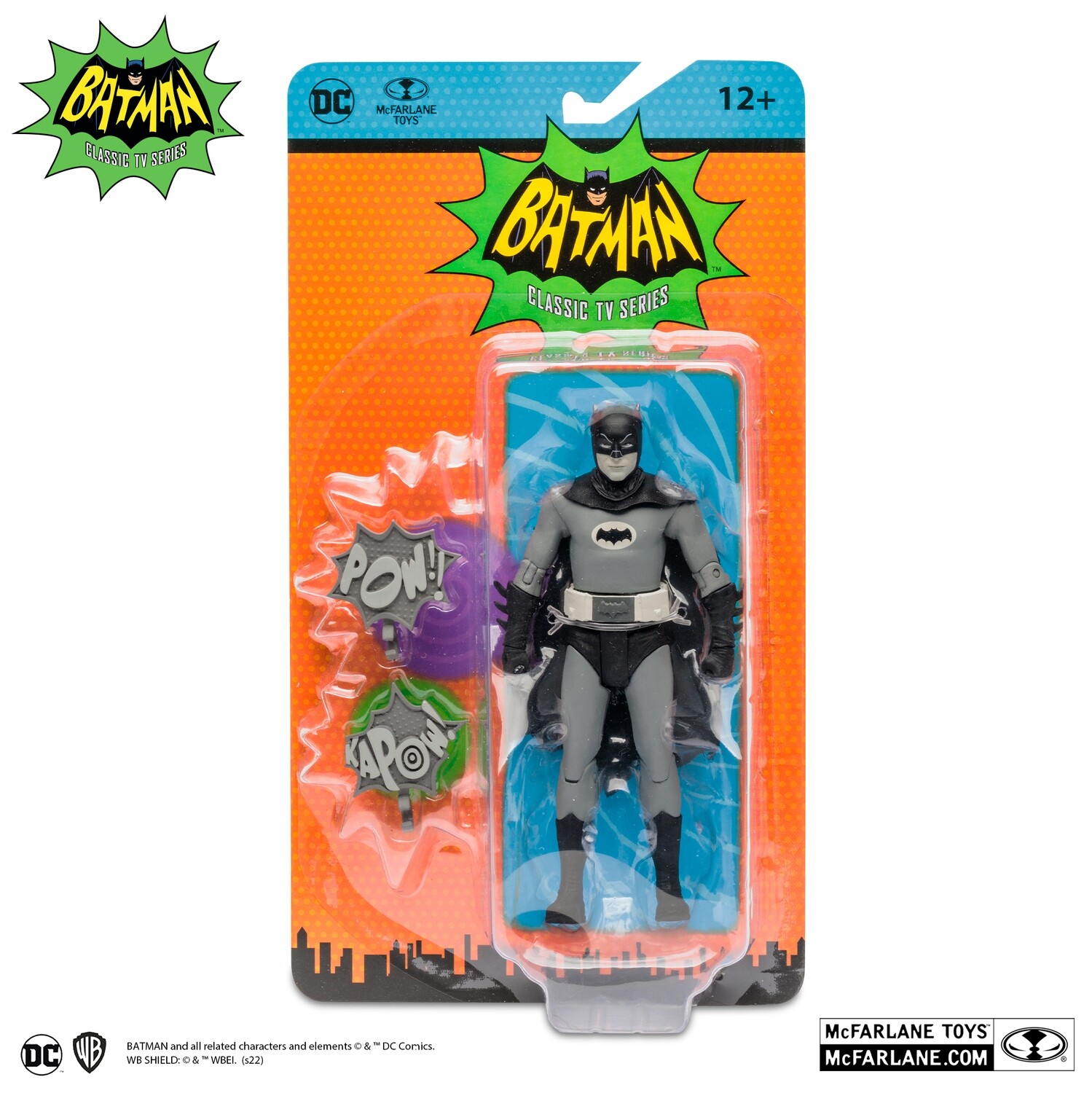 McFarlane Toys - BATMAN 1966 - RETRO BATMAN (BLACK AND WHITE TV VARIANT) ACTION FIGURE McFarlane Toys - BATMAN 1966 - RETRO BATMAN (BLACK AND WHITE TV VARIANT) ACTION FIGURE