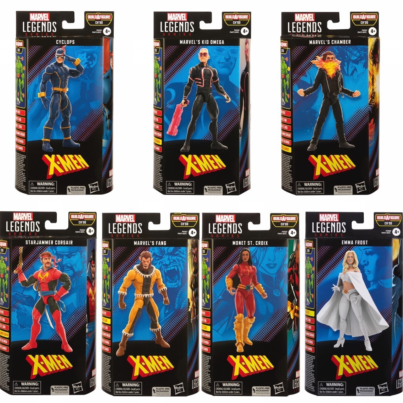 Marvel Legends 6" Astonishing X Men Wave SET OF 7 (CH'OD BAF)