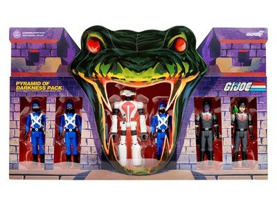 Super7 G.I. Joe ReAction G.I. Joe ReAction Pyramid of Darkness Pack SDCC 2022 Exclusive Box Set Super7 G.I. Joe ReAction G.I. Joe ReAction Pyramid of Darkness Pack SDCC 2022 Exclusive Box Set