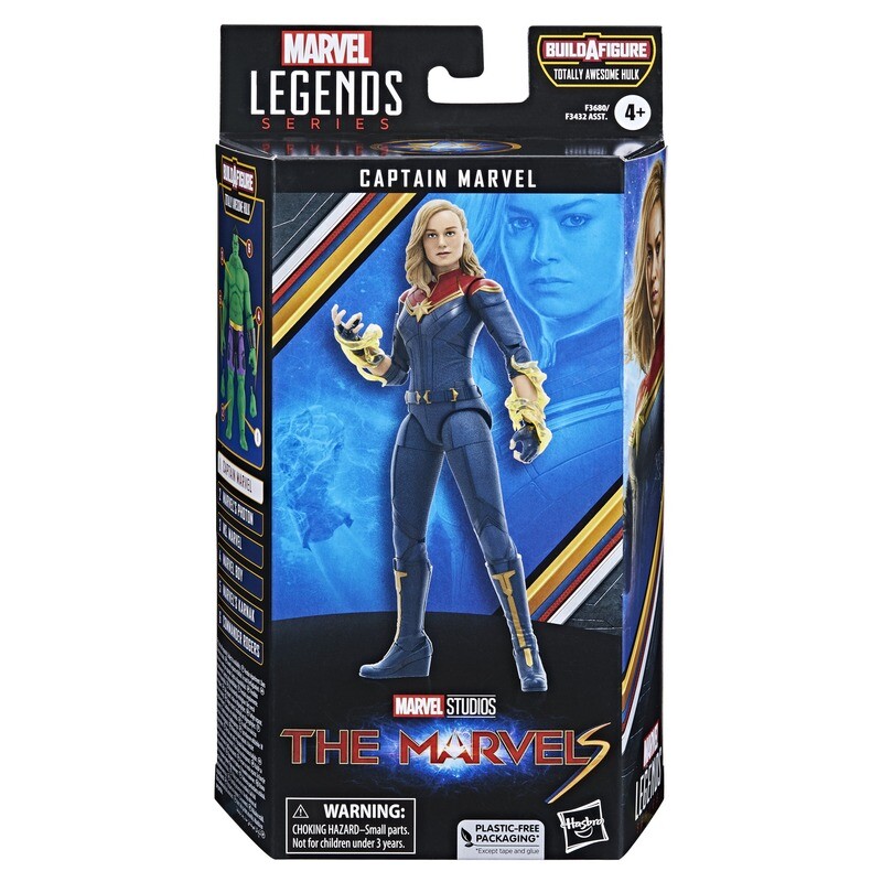 Marvel Legends 6 Marvel Legends 6" The Marvels Wave Captain Marvel (TOTALLY AWESOME HULK BAF)
