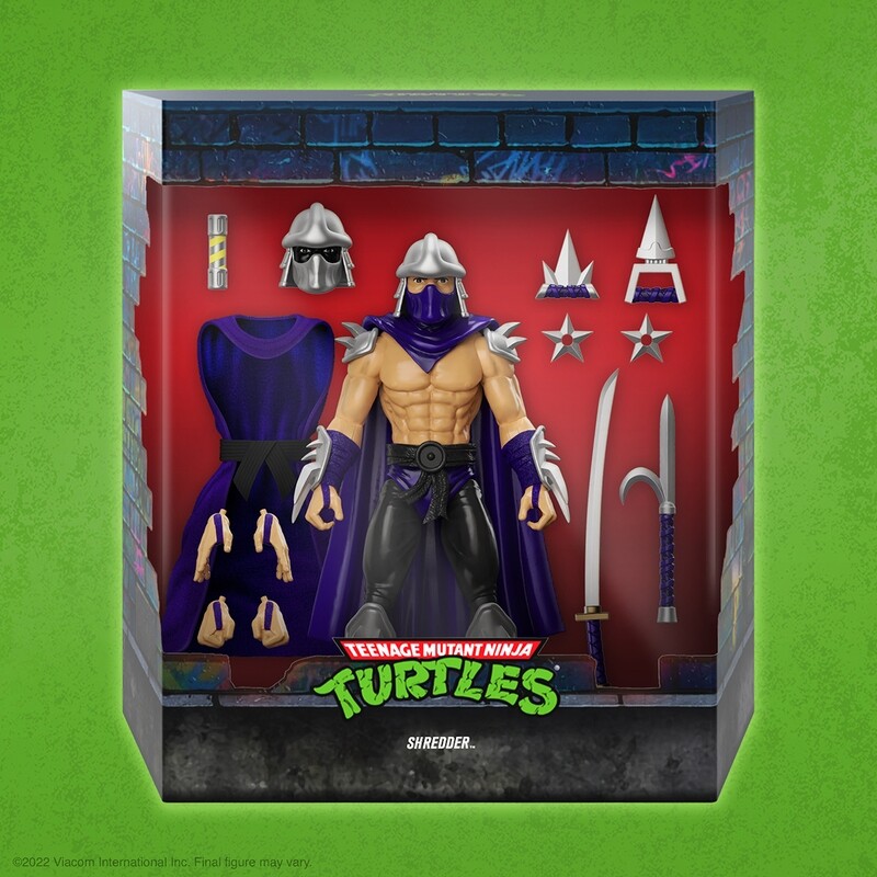 Super7 TMNT Wave 8 Ultimate Shredder Silver Armor (Teenage Mutant Ninja Turtles)