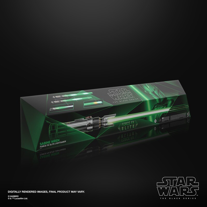 Star Wars The Black Series Sabine Wren (Ahsoka) Force FX Elite Electronic Lightsaber Star Wars The Black Series Sabine Wren (Ahsoka) Force FX Elite Electronic Lightsaber