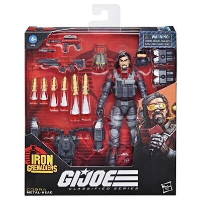 GI JOE Classified Series 6" Deluxe Iron Grenadier Metal Head Action Figure