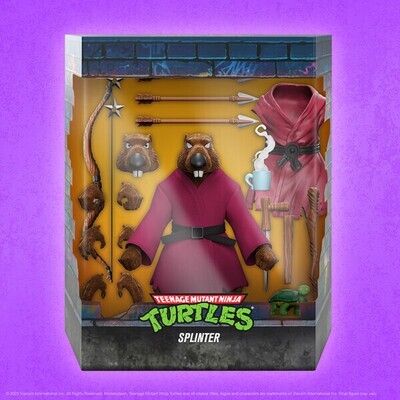Super7 TMNT Wave 9 Ultimate Master Splinter Flocked Action Figure (Teenage Mutant Ninja Turtles) Super7 TMNT Wave 9 Ultimate Master Splinter Flocked Action Figure (Teenage Mutant Ninja Turtles)