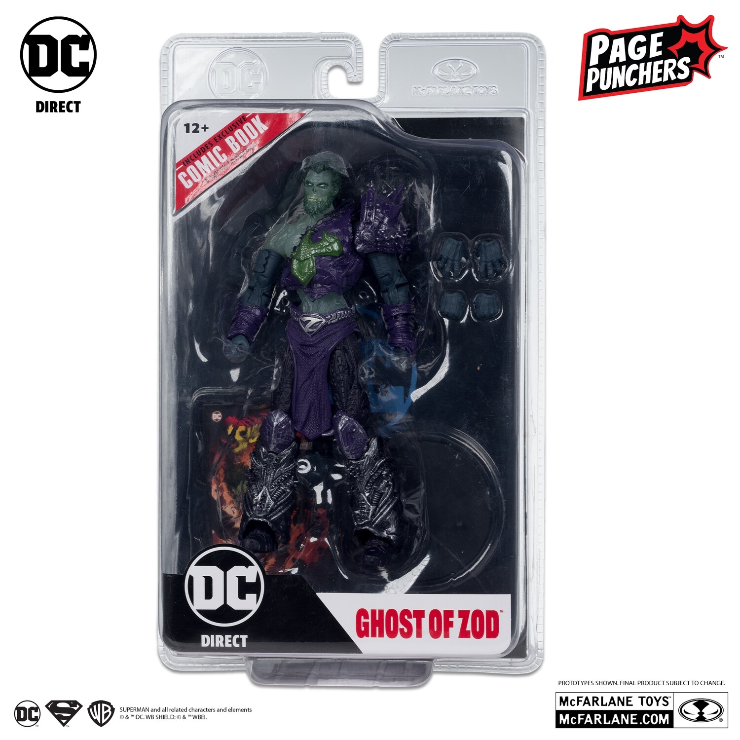 DC DIRECT COLLECTIBLES 7" PAGE PUNCHERS GHOSTS OF KRYPTON WAVE 1: GHOST ZOD