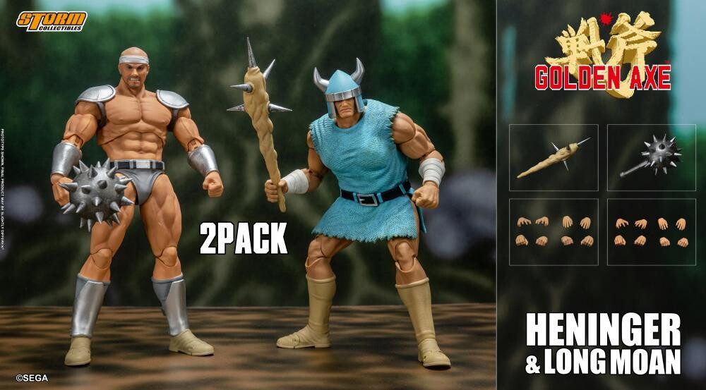 STORM COLLECTIBLES Golden Axe Heninger & Long Moan 1/12 Scale Figure