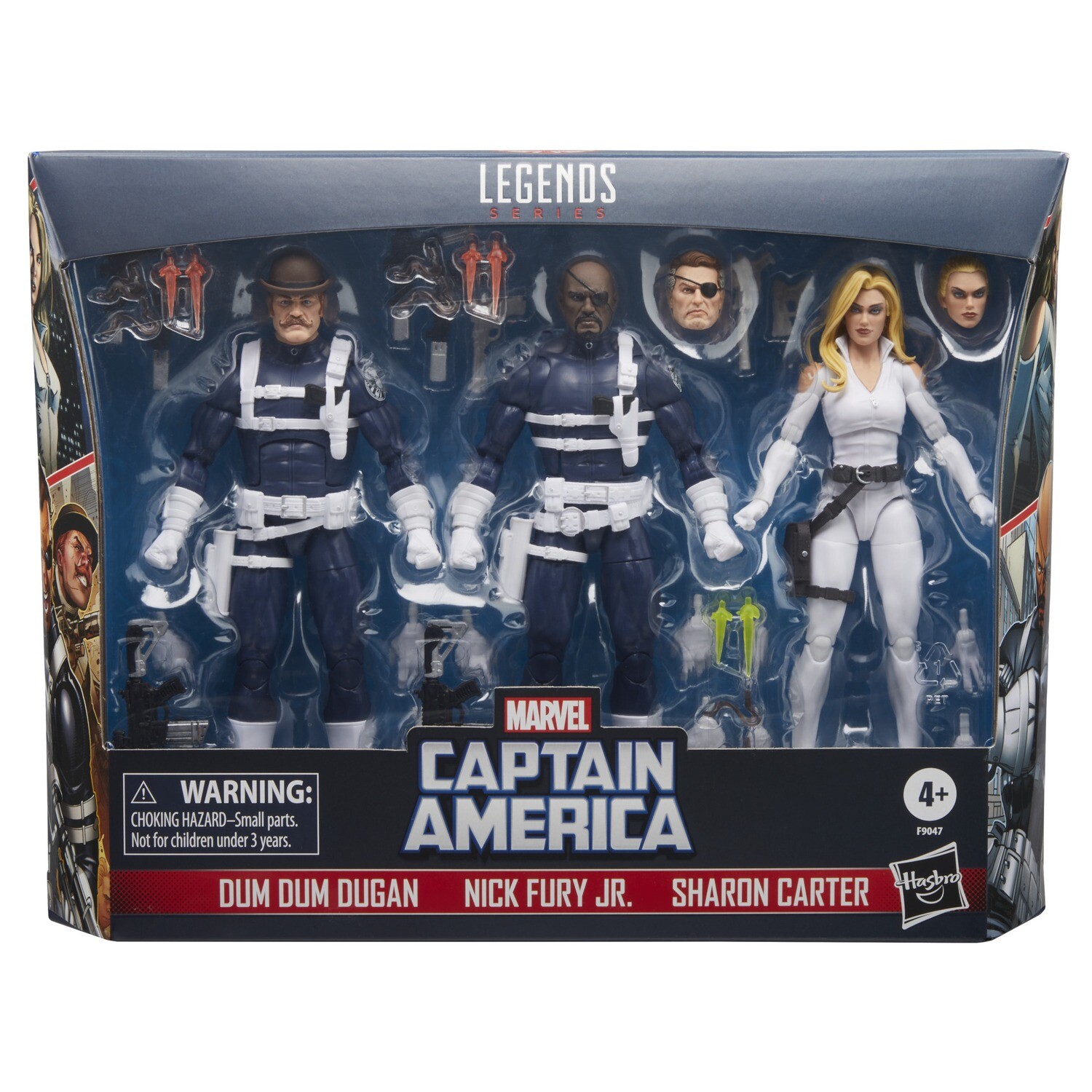 Marvel Legends Series 6 Marvel Legends Series 6" S.H.I.E.L.D. 3-Pack (Nick Fury Jr., Sharon Carter, Dum Dum Dugan)