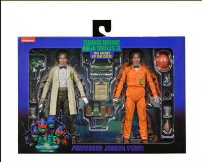 NECA TMNT MOVIE 7 NECA TMNT MOVIE 7" SCALE SECRET OF THE OOZE MOVIE LAB COAT PROFESSOR PERRY AND HAZMAT SUIT 2 PACK