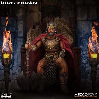 MEZCO ONE:12 COLLECTIVE King Conan Deluxe Figure MEZCO ONE:12 COLLECTIVE King Conan Deluxe Figure