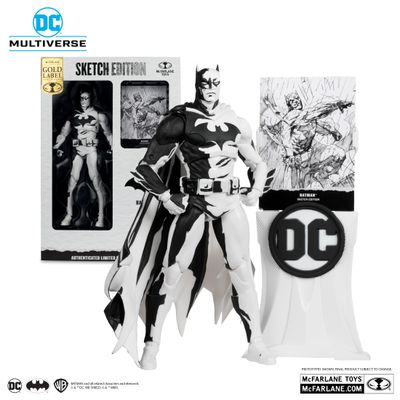 DC DIRECT COLLECTIBLES 7 DC DIRECT COLLECTIBLES 7" Batman: Hush Line Art Sketch Edition (Gold Label)