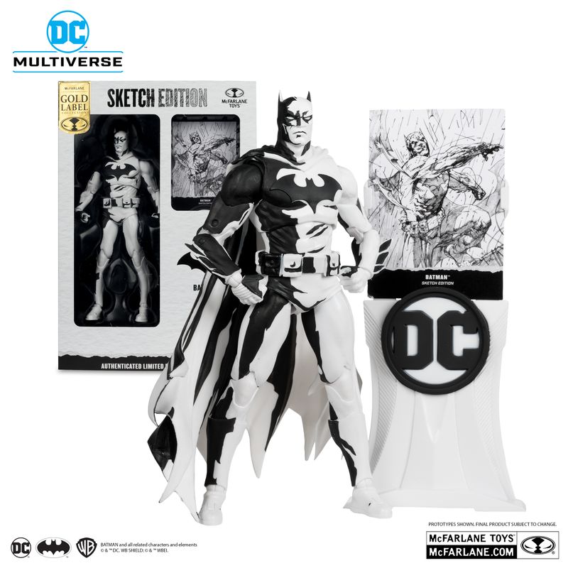 DC DIRECT COLLECTIBLES 7 DC DIRECT COLLECTIBLES 7" Batman: Hush Line Art Sketch Edition (Gold Label)