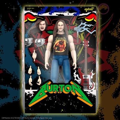 Super7 METALLICA ULTIMATES! Wave 2 Figure - Cliff Burton (SUPERHERO POSTER) 7 Super7 METALLICA ULTIMATES! Wave 2 Figure - Cliff Burton (SUPERHERO POSTER) 7" Scale Action Figure