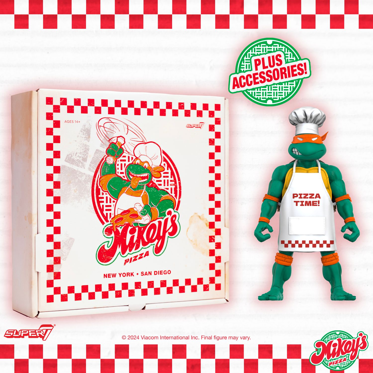 Super7 Teenage Mutant Ninja Turtles Ultimates Chef Mikey (SDCC24)