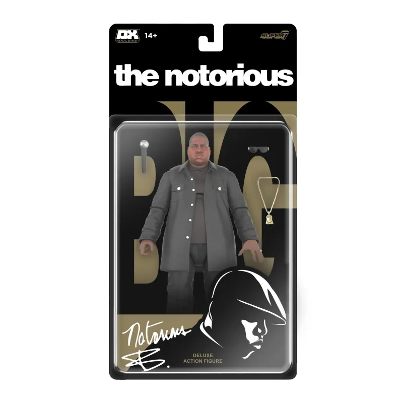 Super7 Notorious B.I.G. DELUXE! BIGGIE Figure 7 Super7 Notorious B.I.G. DELUXE! BIGGIE Figure 7" Scale Action Figure