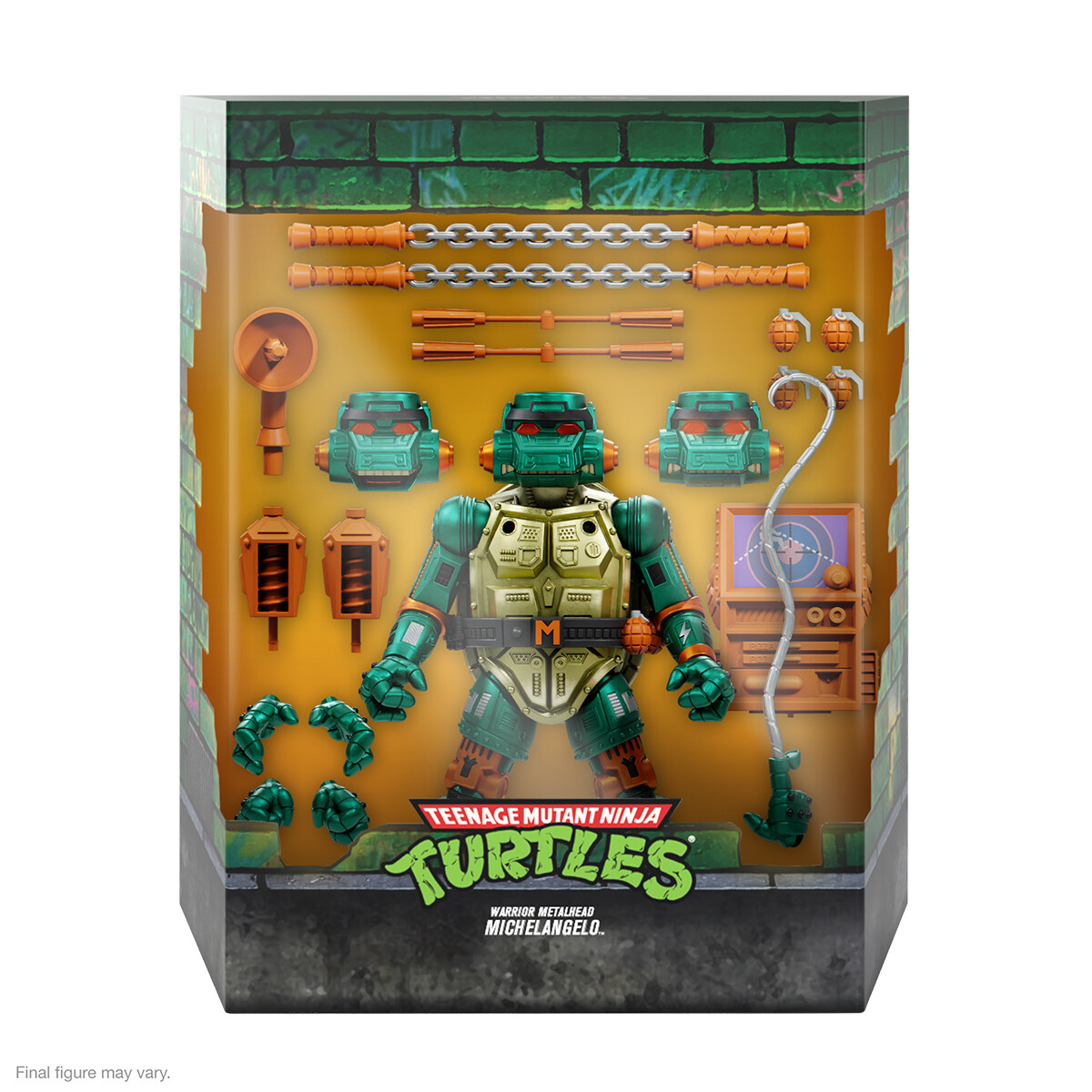 Super7 TMNT Wave 7 Ultimate Warrior Metalhead Michelangelo (Teenage Mutant Ninja Turtles) Super7 TMNT Wave 7 Ultimate Warrior Metalhead Michelangelo (Teenage Mutant Ninja Turtles)