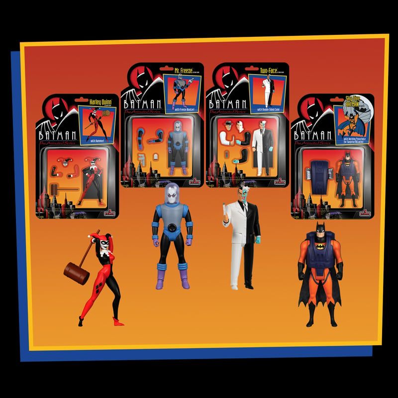 **PRE ORDER** MEZCO 5 POINTS Batman: The Animated Series Wave 2 Deluxe Set of 4 Figures