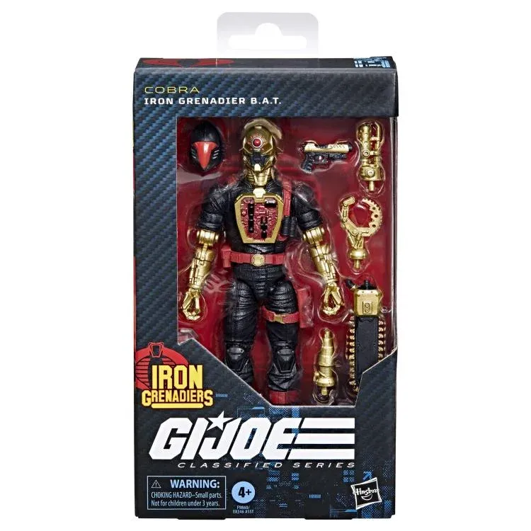 GI JOE Classified Series 6 GI JOE Classified Series 6" Cobra Iron Grenadier B.A.T. (BAT) Action Figure