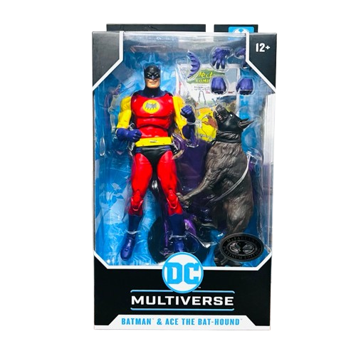 MCFARLANE TOYS 7" DC MULTIVERSE Batman & Ace the Bat-Hound (Silver Age) ** Platinum version only **