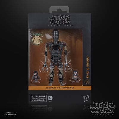 Star Wars The Black Series 6 Star Wars The Black Series 6" IG-12 And Grogu DELUXE 2 Pack (The Mandalorian)